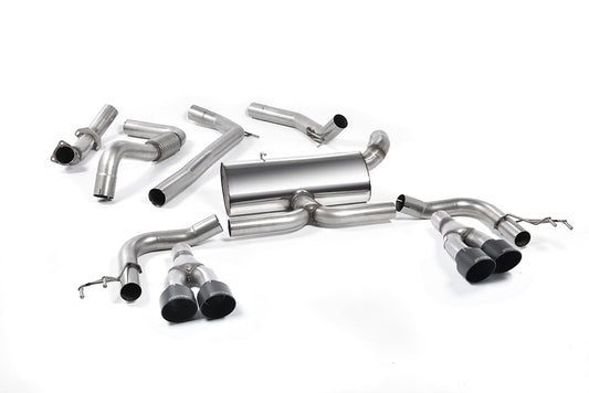 Milltek Cat Back Road+ Exhaust Black for Honda Civic Type R FK2 (15-17)