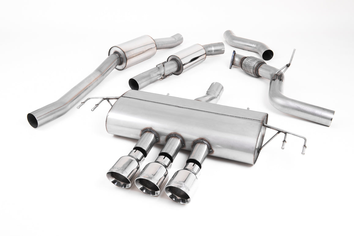 Milltek Resonated Cat Back Exhaust Polished for Honda Civic Type R FK8