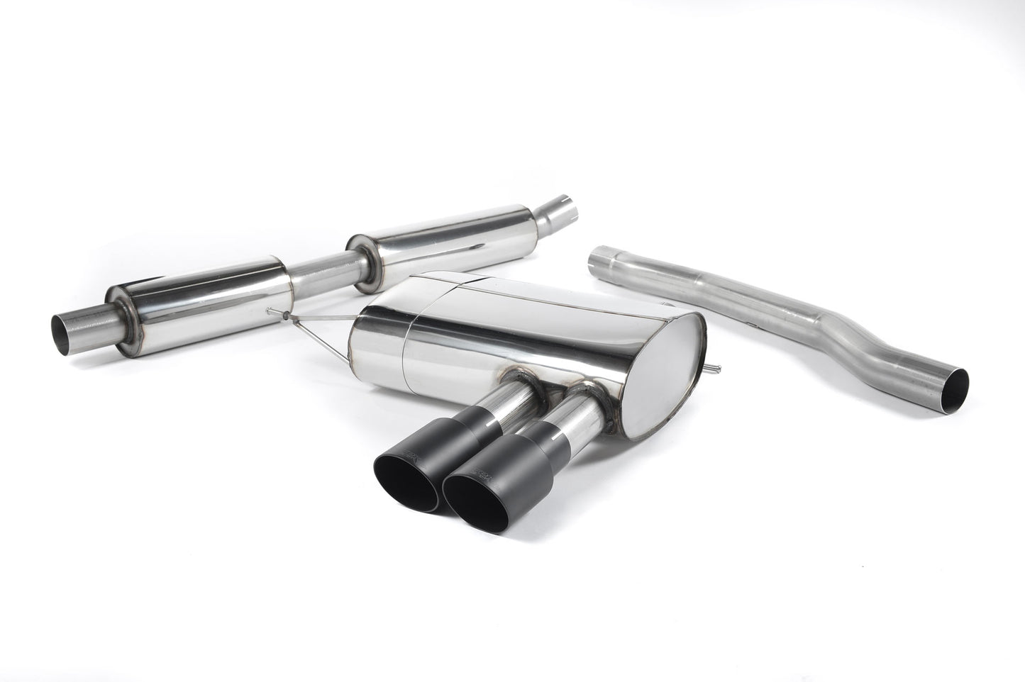 Milltek Resonated Cat Back Exhaust Black Tips for Mini Cooper S F56 (14-18)