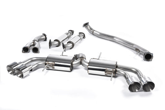 Milltek 3.5" Primary Cat Back Exhaust Polished Tips for Nissan GT-R R35 (09-15)