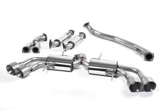 Milltek 3.5" Primary Cat Back Exhaust Titanium Tips for Nissan GT-R R35 (09-15)