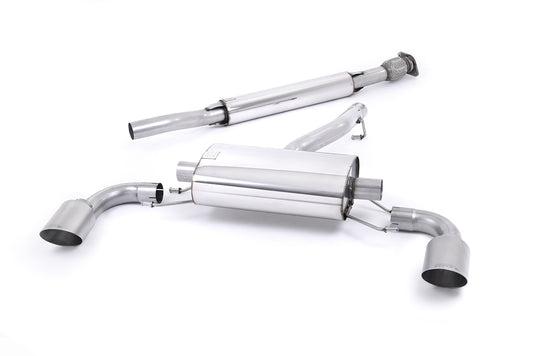 Milltek Resonated Secondary Cat Back Exhaust Brushed Titanium for Scion FRS