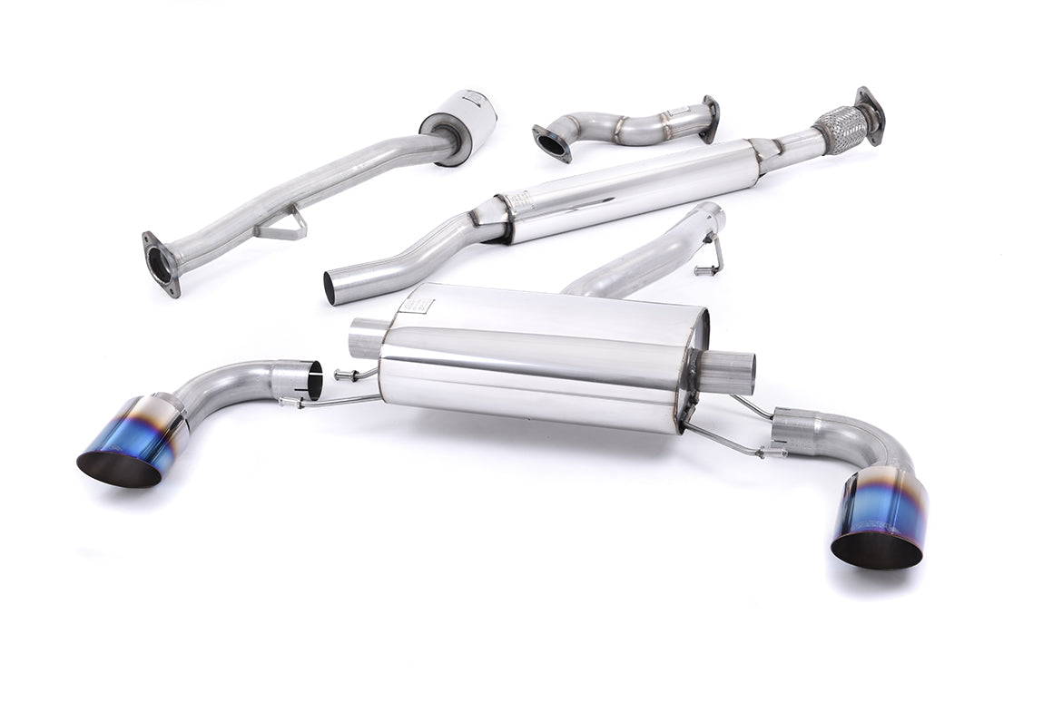 Milltek Resonated Primary Cat Back Exhaust Burnt Titanium for Scion FRS (12-22)