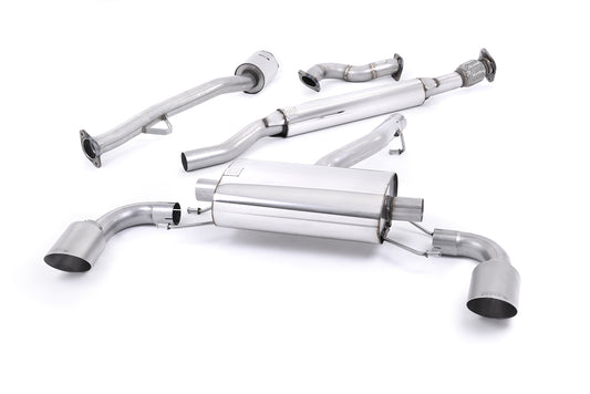 Milltek Resonated Primary Cat Back Exhaust Brushed Titanium for Scion FRS 12-22