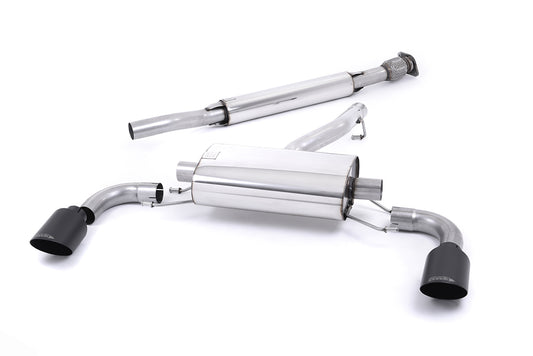 Milltek Resonated Secondary Cat Back Exhaust Black Tips for Scion FRS (12-22)