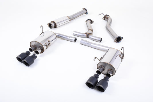 Milltek Cat Back Exhaust Black GT100 Tips for Subaru Impreza WRX STI (14-22)