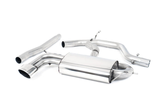 Milltek Cat Back Exhaust Oval Tips for Seat Leon FR 2.0 TDI 170 (05-13)
