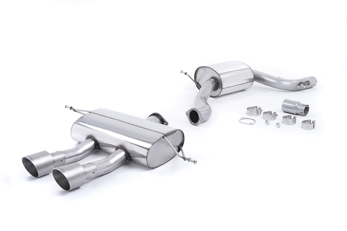 Milltek Resonated Cat Back Exhaust Titanium Tips for Seat Leon Cupra R (10-12)