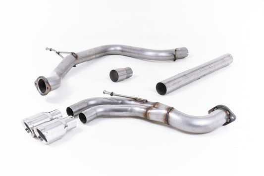 Milltek Non-Res Cat Back Exhaust Polished for Seat Leon FR 2.0 TDI 184 (13-22)
