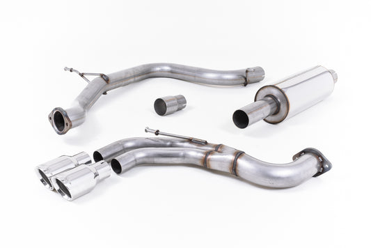 Milltek Resonated Cat Back Exhaust Polished for Seat Leon FR 2.0 TDI 184 (13-22)