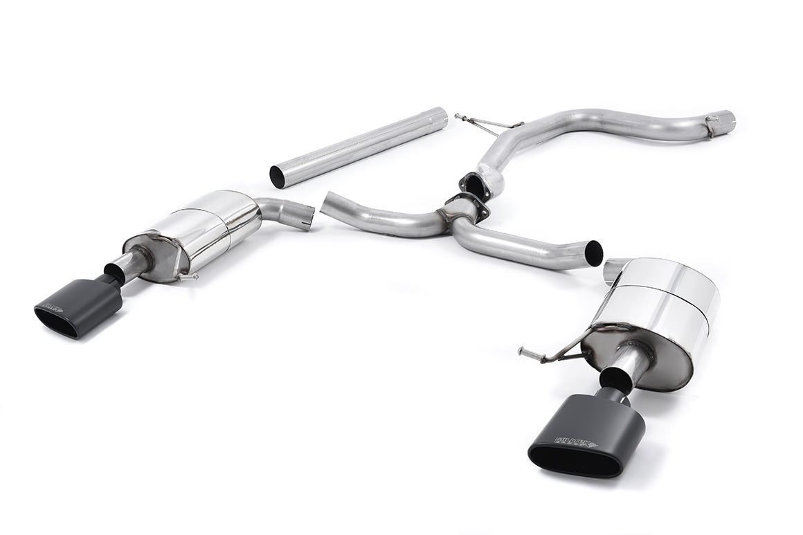 Milltek Non-Res Cat Back Exhaust Black for Seat Leon ST Cupra 280/290 (15-22)