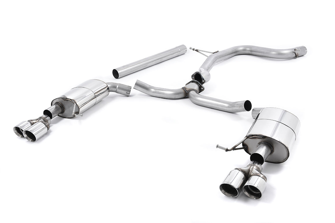 Milltek Non-Res Cat Back Exhaust Quad for Seat Leon ST Cupra 280/290 (15-22)