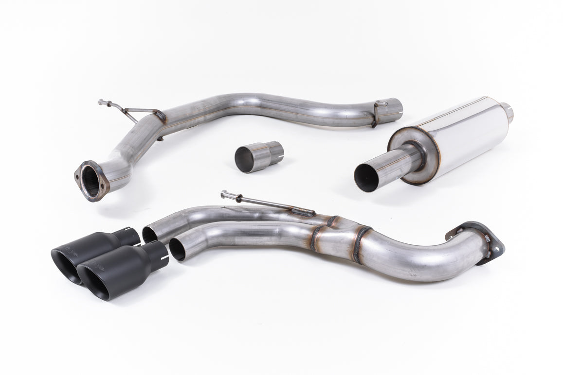 Milltek Resonated Cat Back Exhaust Black for Seat Leon FR 2.0 TDI 184 (13-22)