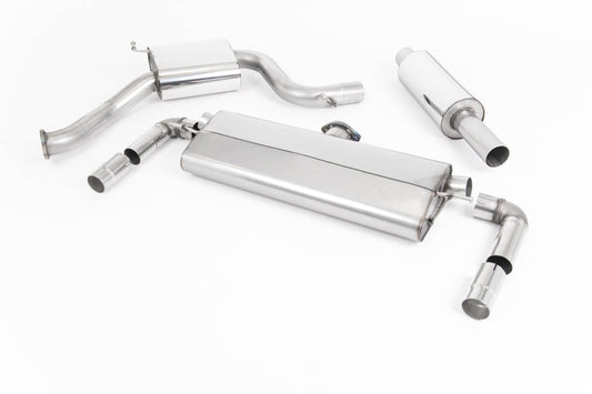 Milltek Resonated Cat Back Exhaust Black Oval for Seat Leon Cupra 300 (18-19)