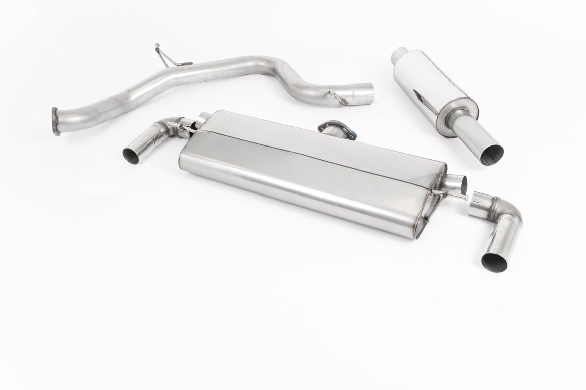 Milltek Resonated Cat Back Exhaust Quad Black for Seat Leon Cupra 290 (19-22)