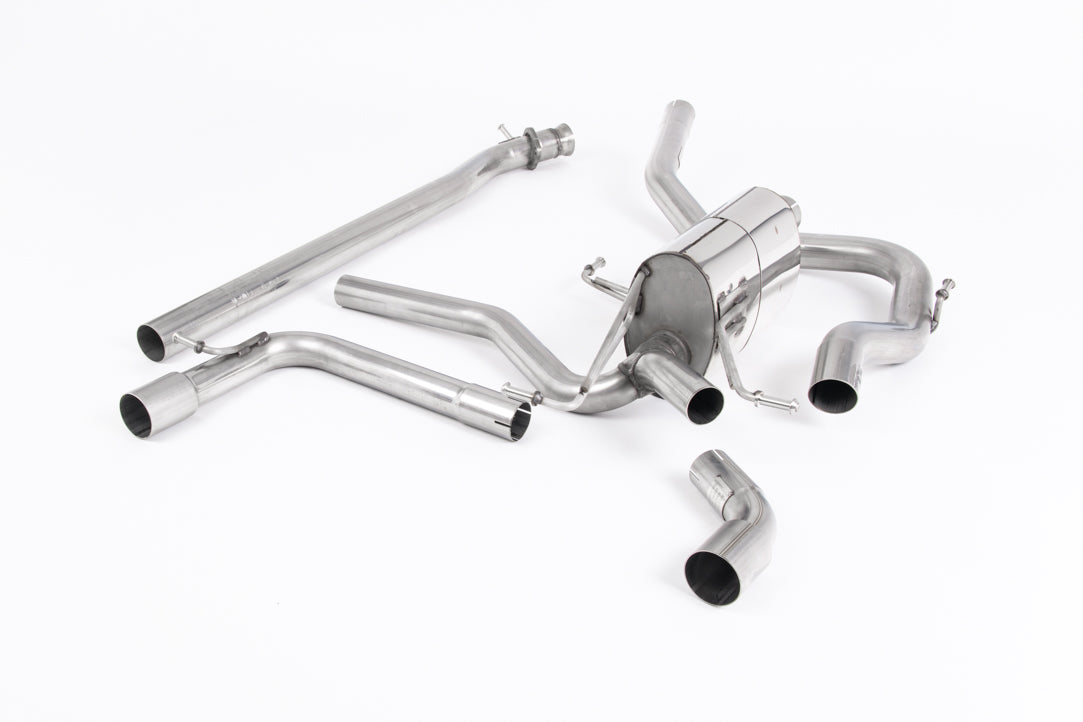 Milltek Non-Res Cat Back Exhaust Burnt Titanium for Suzuki Swift Sport 1.4 18-22