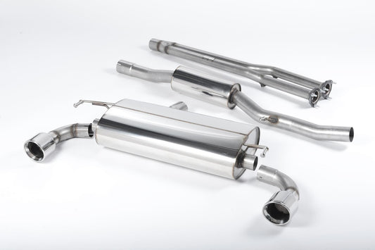 Milltek Resonated Cat Back Exhaust GT100 Tips for VW Golf Mk4 R32 (02-05)