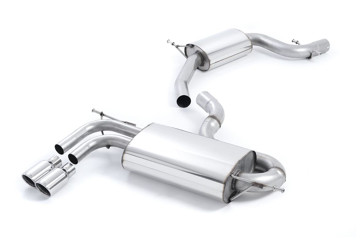 Milltek Resonated Cat Back Exhaust for Audi A3 8P 2.0 TFSI 2WD 3 Door (03-12) EC