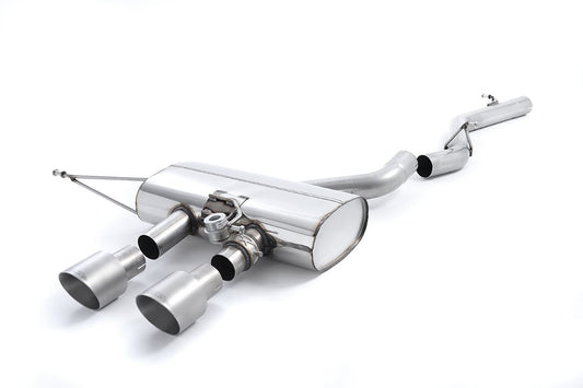 Milltek Non-Res Cat Back Exhaust Polished Tips for VW Golf R Mk6 (09-13)
