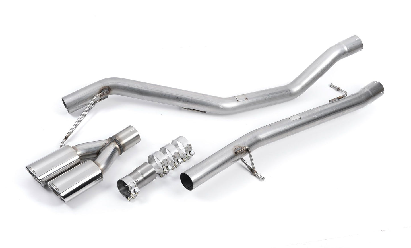 Milltek Non-Res Cat Back Exhaust Black for VW Transporter T5 SWB TDI (03-15)