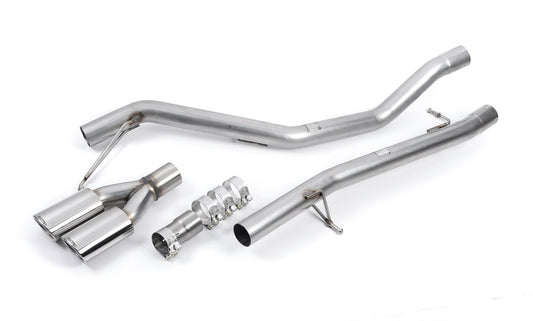 Milltek Non-Res Cat Back Exhaust Black for VW Transporter T5 SWB TDI (03-15)