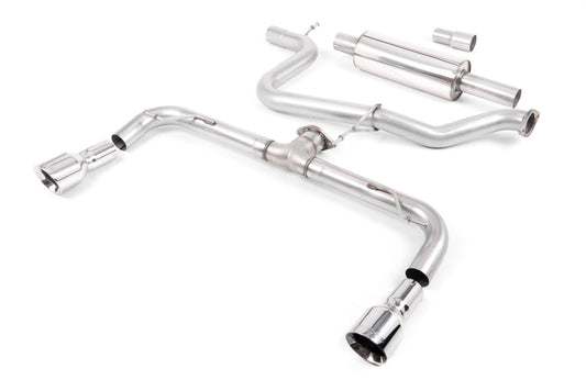 Milltek Resonated Cat Back GTI Style Exhaust for VW Golf Mk7 GTD (13-22)