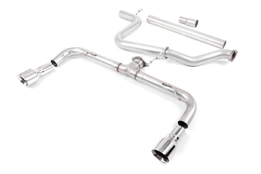 Milltek Non-Res Cat Back GTI Style Exhaust for VW Golf Mk7 GTD (13-22)