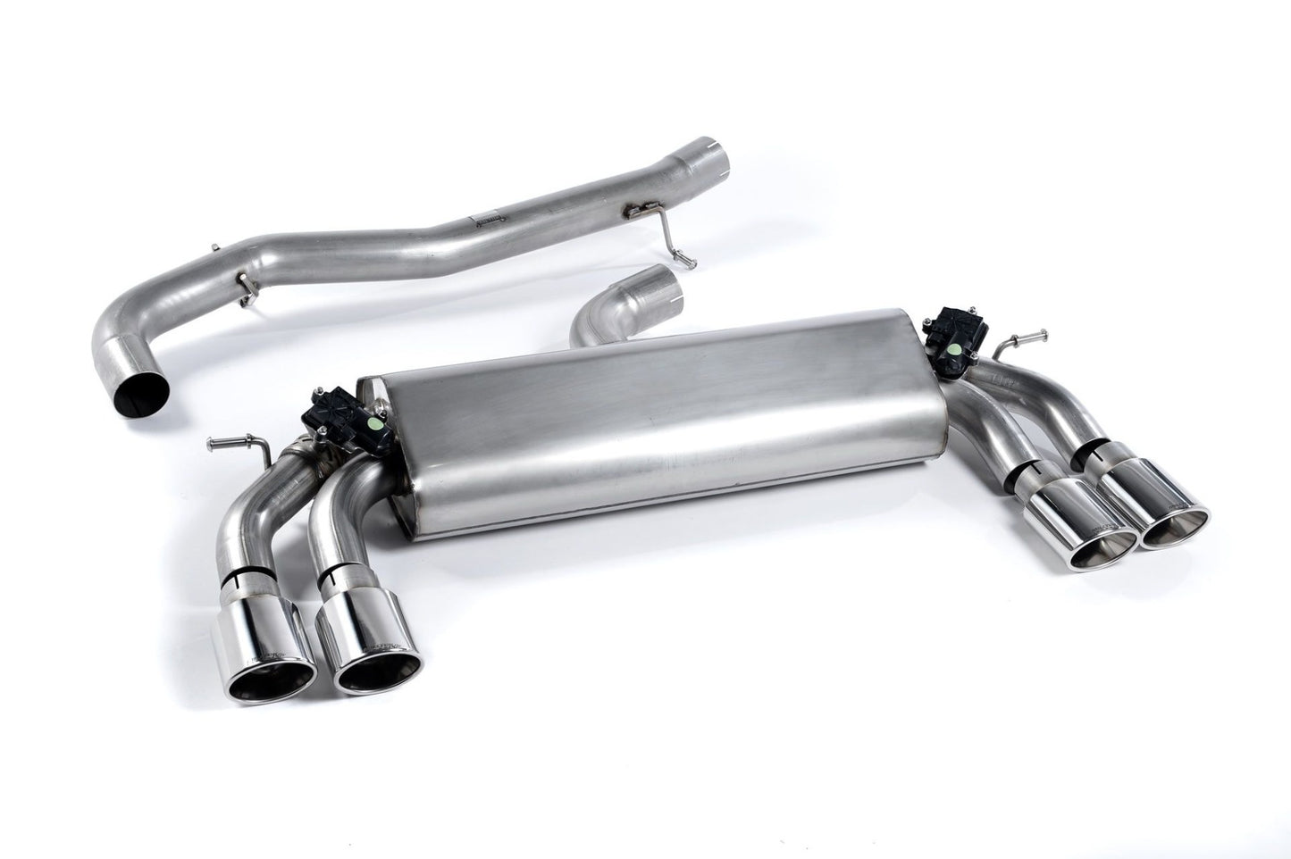Milltek Non-Res Cat Back Exhaust Polished Oval Tips for VW Golf R Mk7 (14-16)