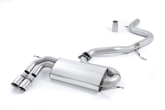 Milltek Non-Res Cat Back Exhaust for Audi A3 8P 2.0 TFSI 2WD 3 Door (03-12)