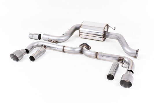 Milltek Non-Res Cat Back Exhaust Black Tips for VW Beetle 2.0 TSI A5 (11-15)