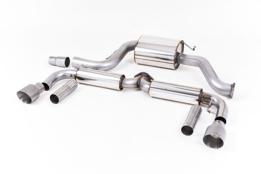 Milltek Resonated Cat Back Exhaust Black Tips for VW Beetle 2.0 TSI A5 (11-15)