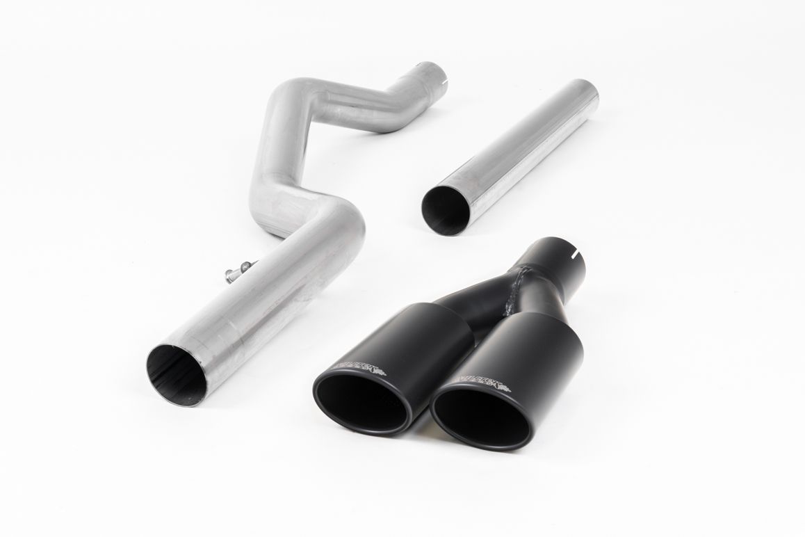 Milltek Cat Back Exhaust Black Tips for Volkswagen Amarok 3.0 V6 TDI