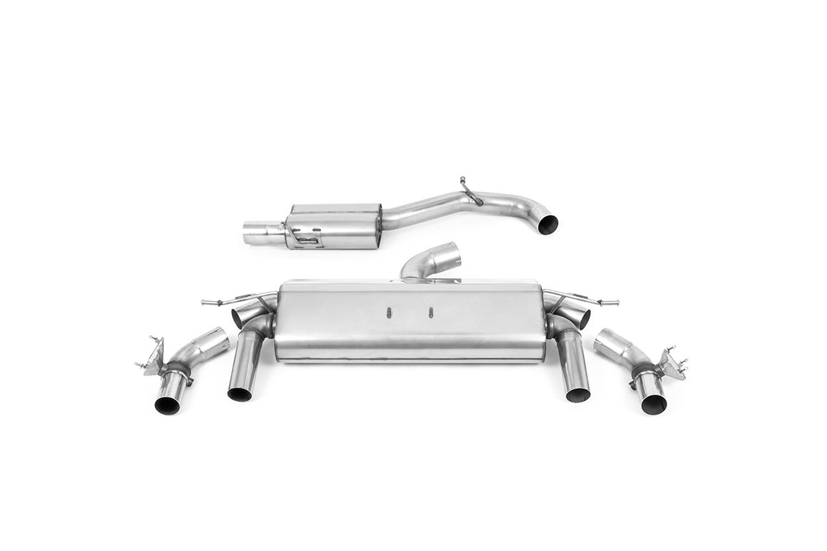 Milltek Cat Back Exhaust Black Tips for VW T-Roc R (19-22)