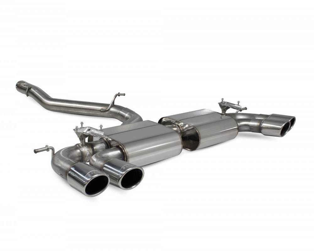 Scorpion Non-Res Cat Back Exhaust w/Valves (Monaco) - VW Golf R Mk7.5 (17-18)