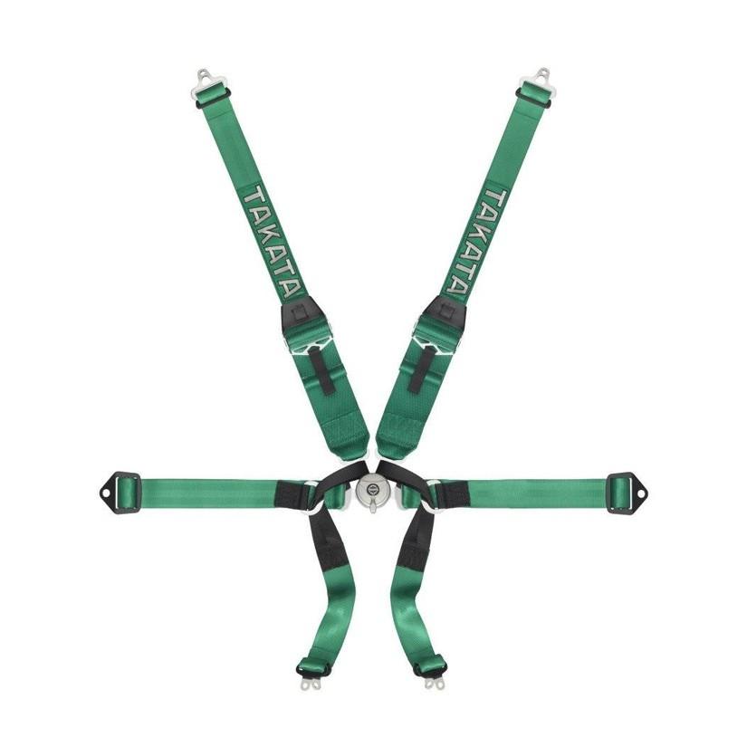 Takata Formula 6 Bolt-on Harness Hans - Green (FIA Approved)