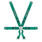 Takata Race 6 Snap-on Harness - Green (SFI Approved)