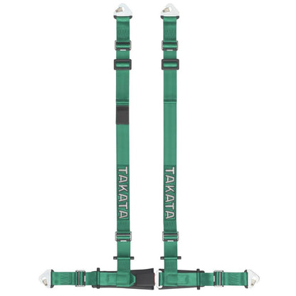 Takata Drift II Snap-on 4 Point Harness - Green
