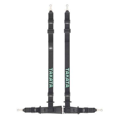 Takata Drift II Bolt-on 4 Point Harness - Black
