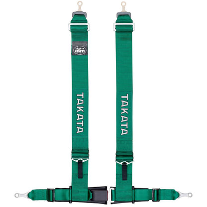 Takata Drift III Bolt-on 4 Point Harness - Green