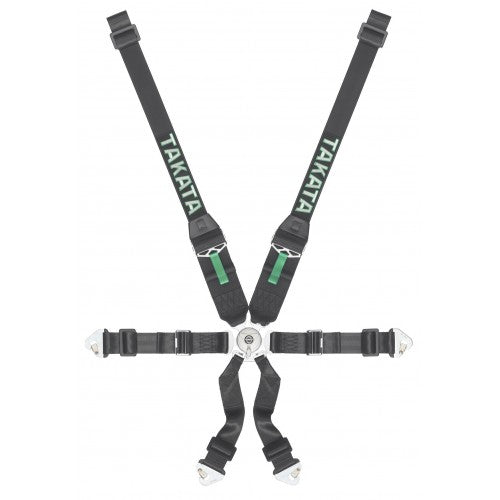 Takata Race 6 Harness - Black (HANS Use Only)