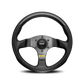 Momo Team Steering Wheel - Black Leather 300mm