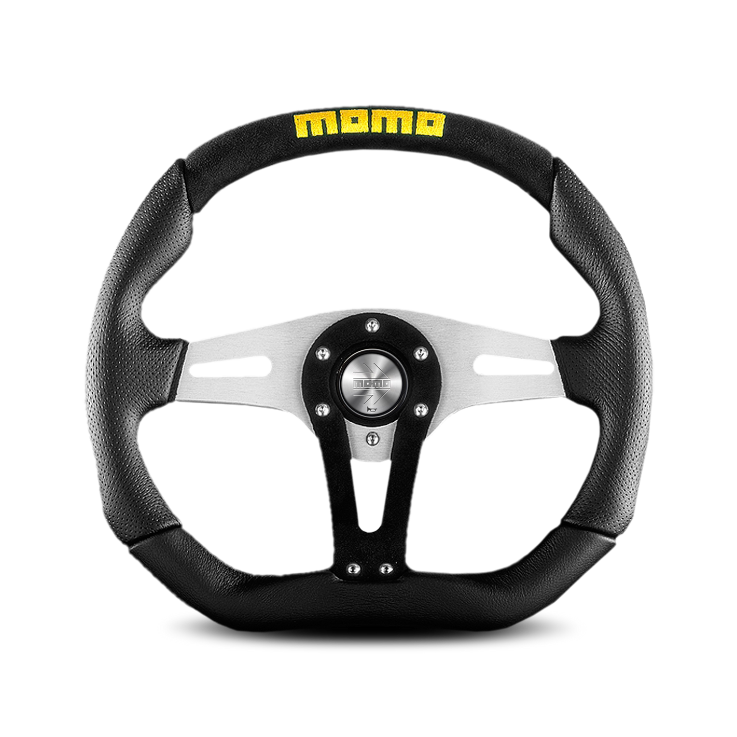 Momo Trek Steering Wheel - Black Alcantara/Black Leather 350mm