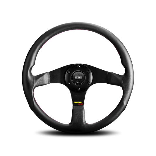 Momo Tuner Steering Wheel - Black Leather 320mm