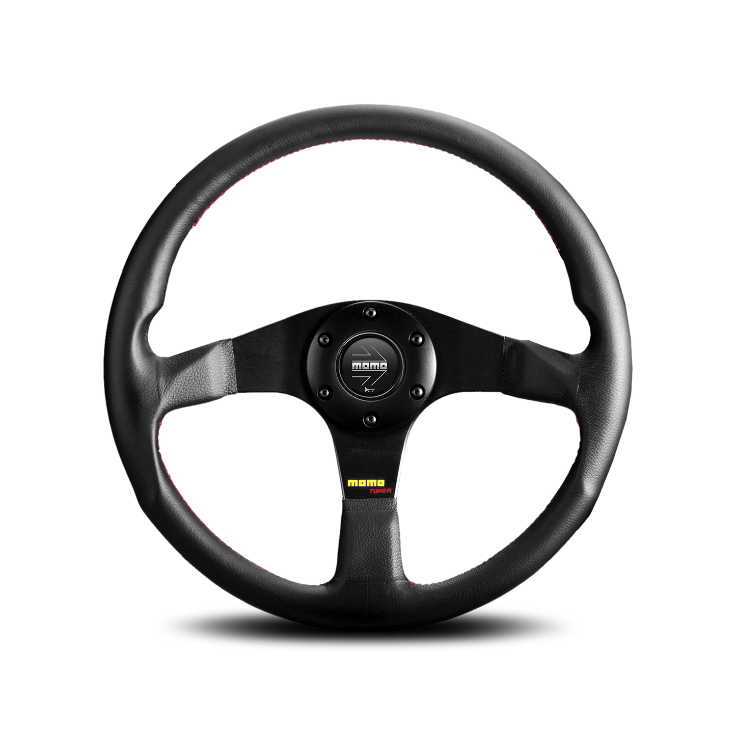 MOMO Tuner Steering Wheel - Black Leather 320mm