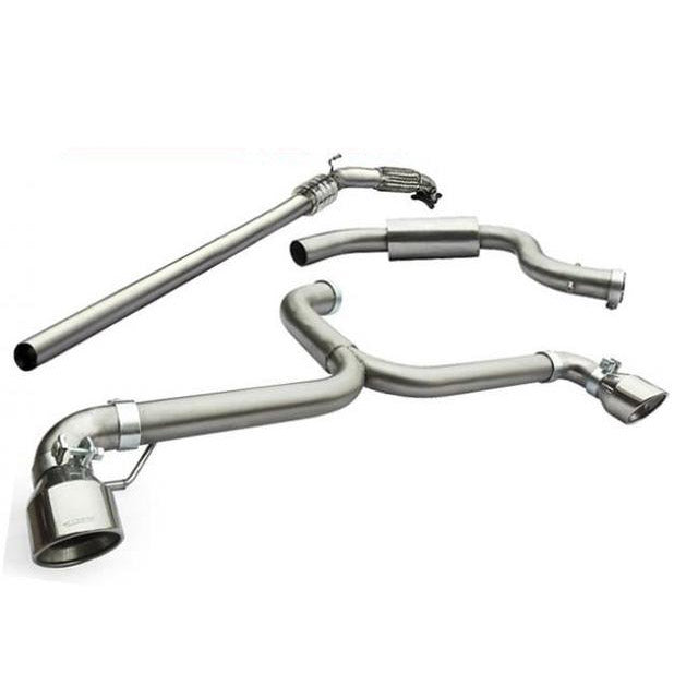 Cobra Venom Box Delete Race Turbo Back Performance Exhaust - VW Scirocco R 2.0 TSI (09-18)